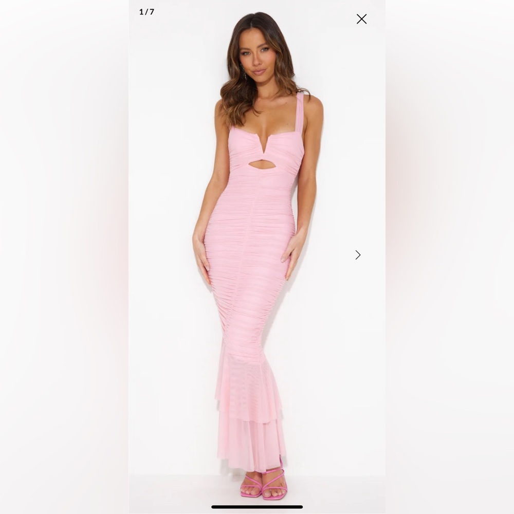 Hello Molly PARTY PAL MAXI DRESS BLUSH size US 8